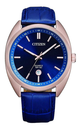 Reloj Citizen Hombre Bi5093-01l Blue /relojería Violeta Color De La Correa Azul