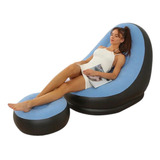 Sofa Puff, Sillon De Descanso Inflable Con Pedal 