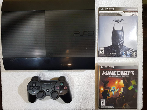 Sony Playstation 3 Super Slim Gb232 Con 3 Juegos Y 1 Contro 