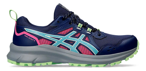 Zapatillas Asics Trail Scout 3 Mujer Running Azul Marino