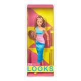 Muñeca Barbie Looks Brown Hair Dressed In One-shoulder