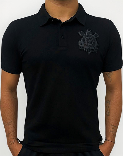 Camiseta Polo Masculina Corinthians - Gola Polo Gavioes Fiel