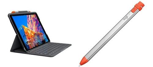 Funda Con Teclado Para iPad Logitech Con Lapiz Optico Cra...