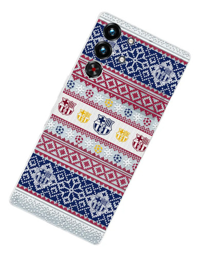 Funda Para Redmagic Fc Barcelona Ugly Sweater Navideño Case