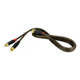 Cabo 2 Rca X 2 Rca Black Series 100% Cobre  1.20 Metros