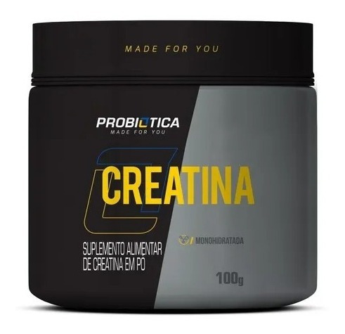 Creatina Monohidratada Pura - Probiótica - 100 Grs