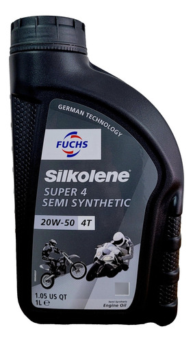 Aceite Moto Silkolene Super 4 Semisintetico 20w50 - Arnux