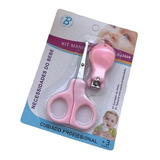 Kit De Cuidado Para Bebês Bj-pop Kit Manicure Bebe Kit Unha Bebe Bj2609 Tesourinha De Bebê Kit Manicure Bebê Kit Unha Bebê Kit Manicure Para Bebê Kit Manicure Para Bebe Kit Unha Bebe Rosa - X 2