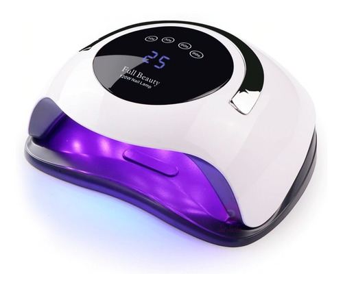 Cabine 120w Sun Bq5t Branca Bivolt Uv/led Timer Unhas Gel 