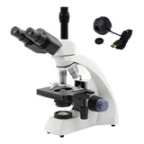 Microscopio Planacromática 1600x Câmera De 5mp A Vista