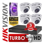 Kit Seguridad Hikvision Dvr 8 + 4cam + 1tb + Cables Martinez