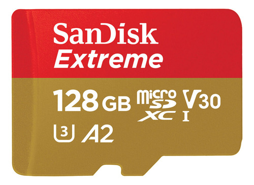 Cartão Memória Micro Sd Sandisk 128gb Microsd Extreme 190mbs