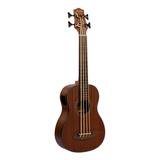 Uke Bass Bamboo U-bass-sp Electroacústico Con Funda Natural