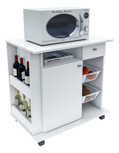 Mueble Organizador Para Cocina Con Espacio Para Microondas