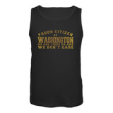 Orgulloso A Nadie Le Gusta Washington Negro Adulto Camiseta