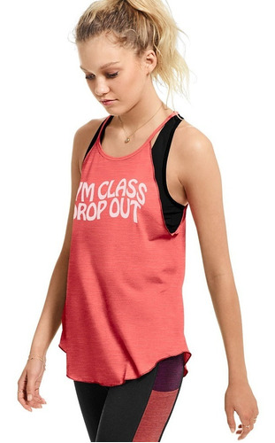 Musculosa Coral Blanca Gym Xs Pink Victoria's Secret