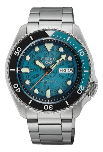 Seiko 5 Sports Skx Skeleton Style Esfera Azul Srpj45k1, Pul