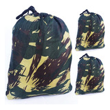 Kit 3 Redes De Dormir Nylon Camuflada Selva Militar Camping