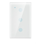 Interruptor Touch Wifi 3 Canal Blanco