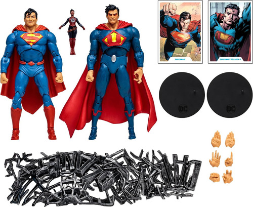 Figuras Pack Superman Vs Superman Earth 3 Dc Mcfarlane Toys