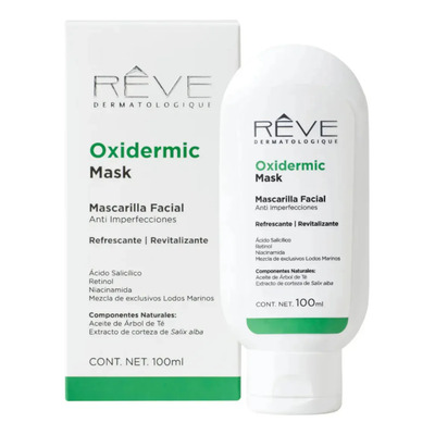 Reve Dermatologique Oxidermic Mask 100ml Mascarilla Facial Antiimperfecciones Humectación Control Grasa Piel Mixta Grasa Mejora Apariencia Poros | Envío gratis