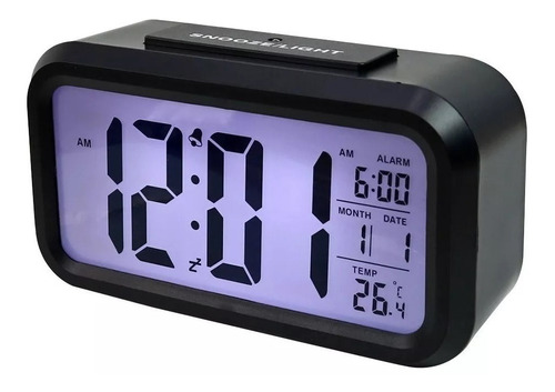 Relógio Digital Lcd Led Despertador Calendário Temperatura