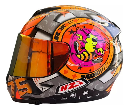 Casco Moto Nzi Eurus 2 Combo Triple Visor En Devotobikes 