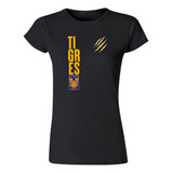 Playera Deportiva Mujer Tigres Uanl Tigres Rayas