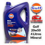 Aceite Gulf 20w50 Mineral Multigrado 4 Litros Nafta Diesel