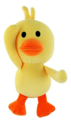 Pato Pelúcia Macia Amarelinho Ventosa 25cm - Bbr Toys Cor Amarelo