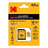 Cartão De Memória 64 Gb Kodak-micro Sd, Alta Velocidade V30 
