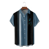 Camisa Hawaiana Unisex Art Piano, Camisa De Playa Para Veran