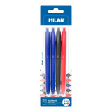 Bolígrafos P1 Touch 1mm Negro, Azul Y Rojo - Paquete De 4 - 
