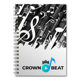 Cuaderno Música Pauta Completa Crownbeat 100 Hjs Pentagrama