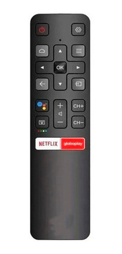 Controle Remoto Compatível Android Smart Tv Tcl Le-7410