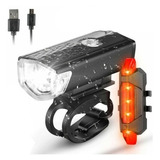 Luz Bicicleta Led Usb Recargables Delantera Y Trasera X2