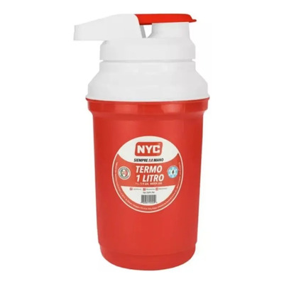 Termo Nyc 1 Litro (1\u002F4 Galón) Color Rojo | Envío gratis