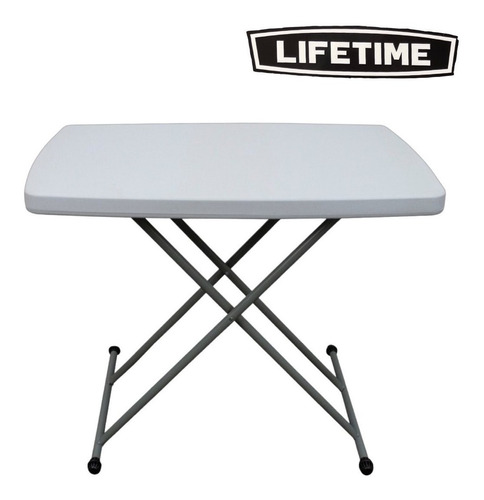 Mesa Personal Plegable Lifetime Ajustable 66x46 Cm Durable