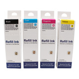 Kit Tinta Eps Refill T664 L350 L355 L365 L375 L380 L395 L396