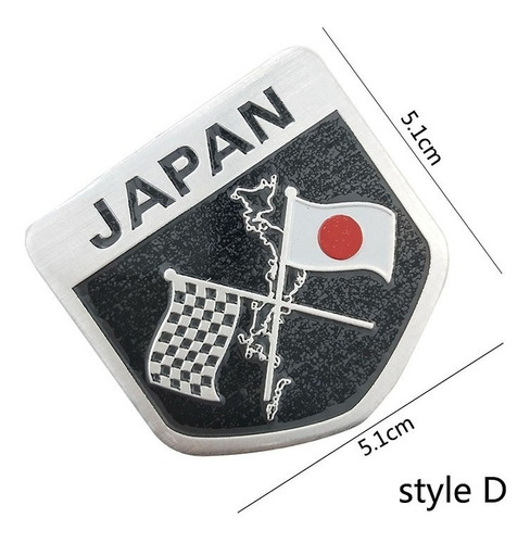 Emblema Sticker Adhesivo Plastico Aluminio Japon Auto Moto Foto 4