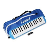 Flauta Melodica Leonard M37a Azul Estuche 37 Notas Envios