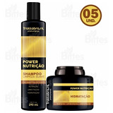 5 Kit Power Hidratação Nutrição Trattabrasil Atacado