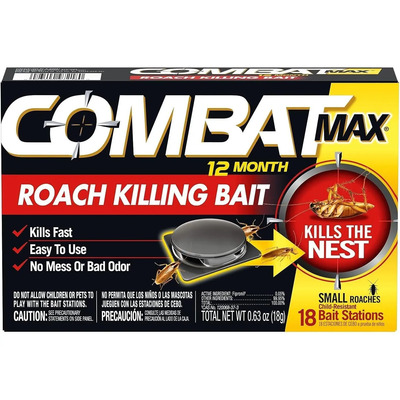 Combat Max Mata Cucarachas Alemana 18 Trampas Protección 12m | Envío gratis