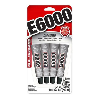 Pegamento Transparente E6000 Mini 4 pack color transparente - Pack de 4 unidades | MercadoLibre