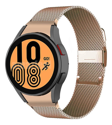 Correa Metálica Rose Gold Para Samsung Galaxy Watch 5 Y 6 