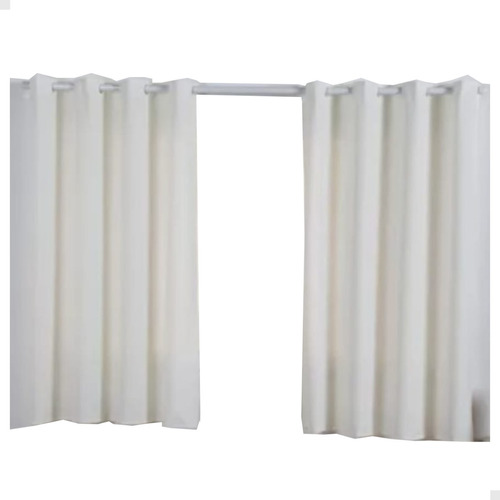 Cortina De Oxford Para Quarto E Sala 3,00x2,50 Rapido Cor Palha