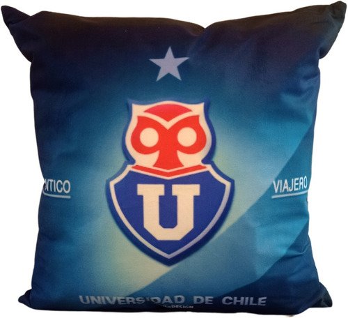 Cojín Almohada Universidad De Chile 45 X 45 Extra Suave 