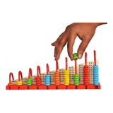 Juego Madera Didáctico Montessori Calculador Abaco Shelf