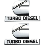Emblema Cummins Turbo Diesel De 4,4 Pulgadas, 2 Unidades, Co