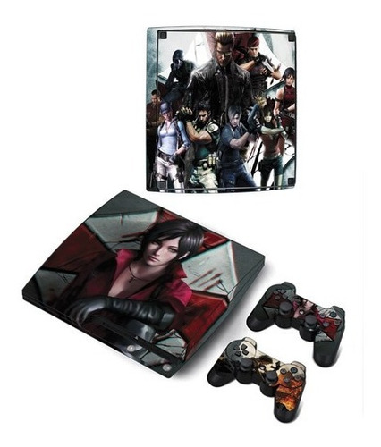 Skin Personalizado Para Ps3 Slim  Resident E.